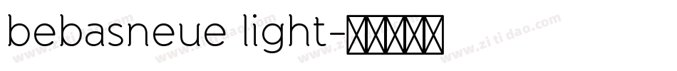 bebasneue light字体转换